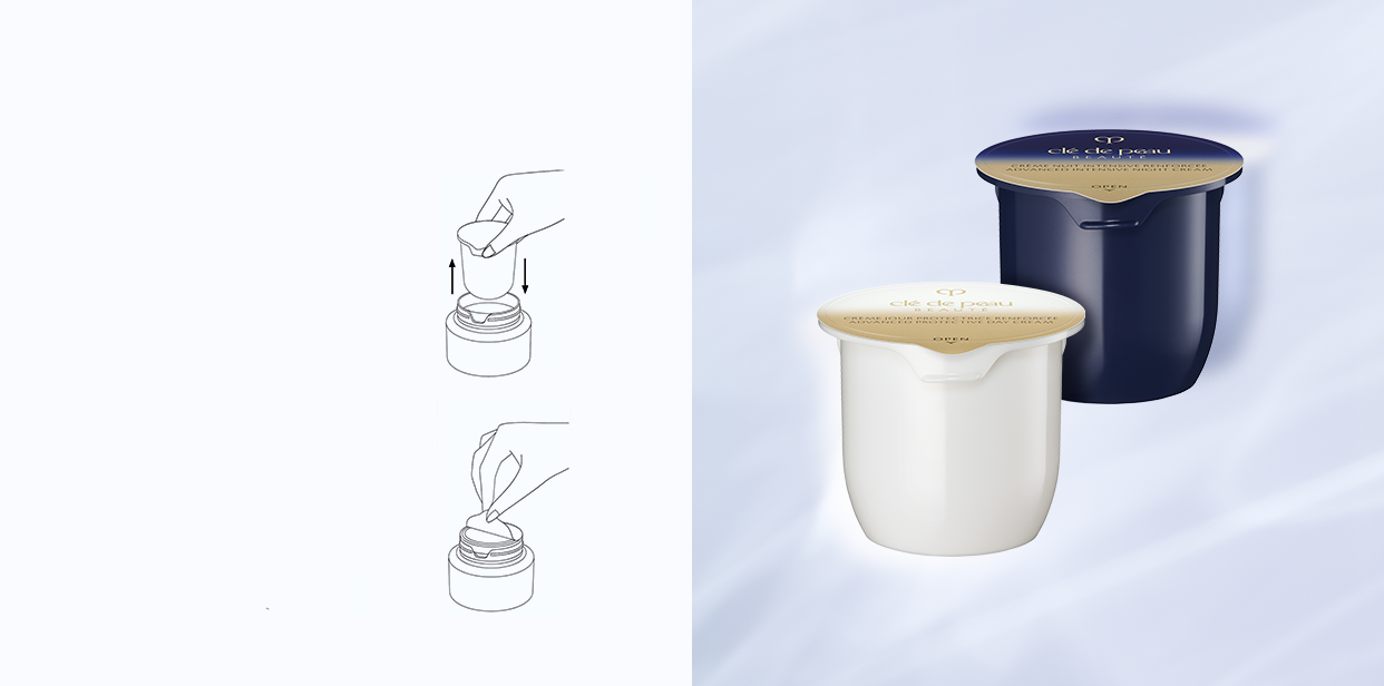 REPLENISH WITH EASY REFILLS FOR A MORE RESPONSIBLE ROUTINE.