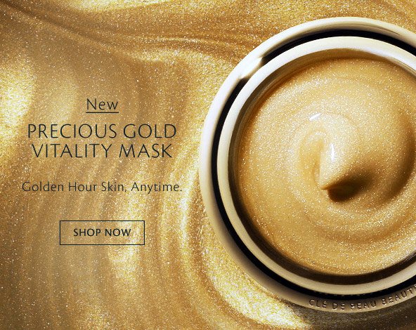 New Precious Gold Vitality Mask. Shop Now.